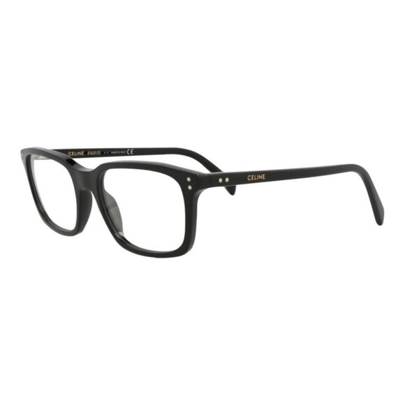 Celine Mens Square/Rectangle Black Black Transparent Fashion Designer Eyewear - Picture 1 of 4